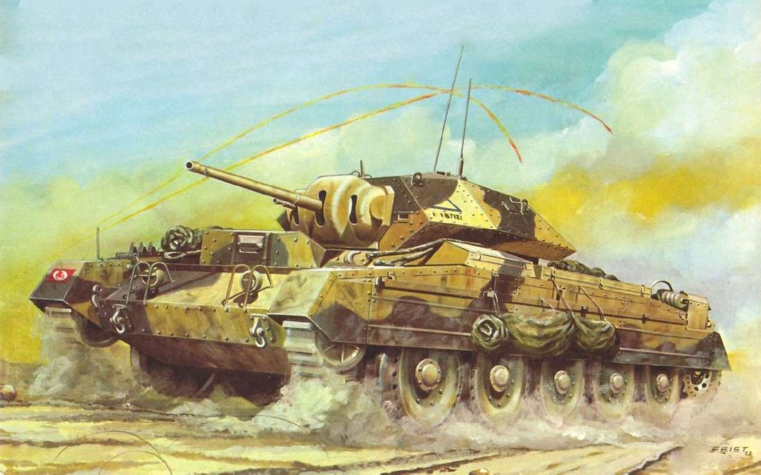 北非沙漠的坦克极速之王，十字军坦克，二战初期英国的主力战车